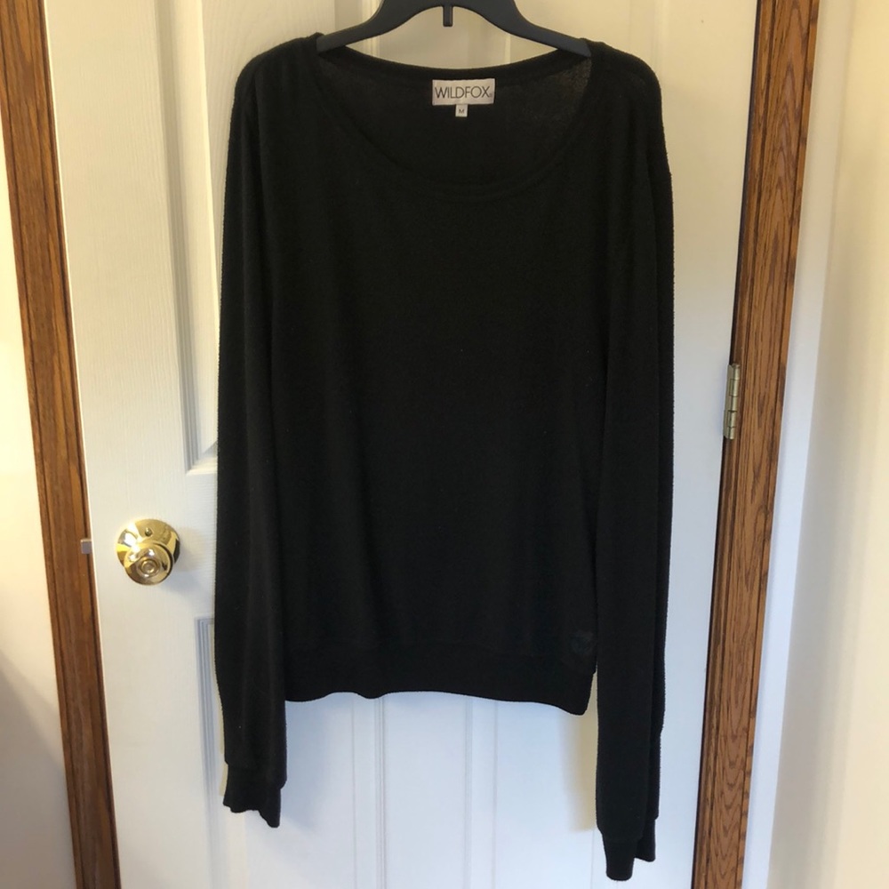 Wildfox black Baggy Beach Jumper